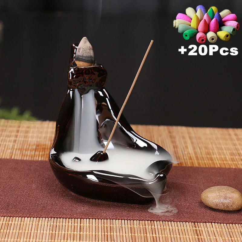 Ceramic Backflow Incense Burner