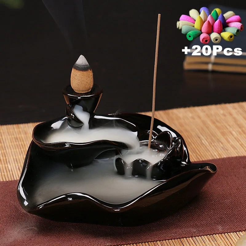 Ceramic Backflow Incense Burner