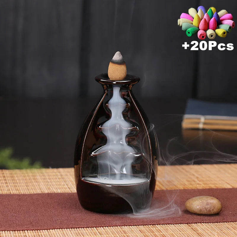 Ceramic Backflow Incense Burner