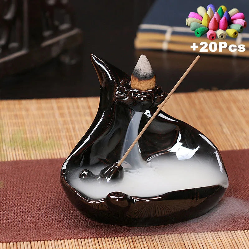 Ceramic Backflow Incense Burner