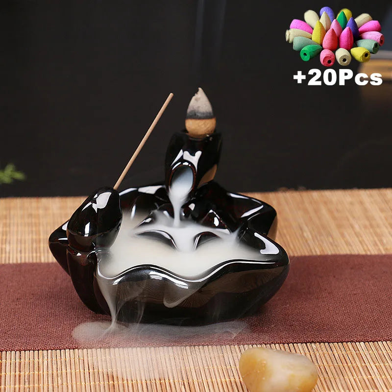 Ceramic Backflow Incense Burner