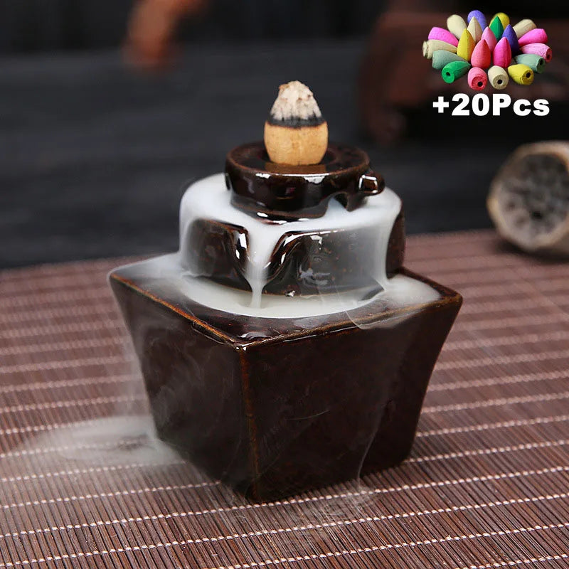 Ceramic Backflow Incense Burner