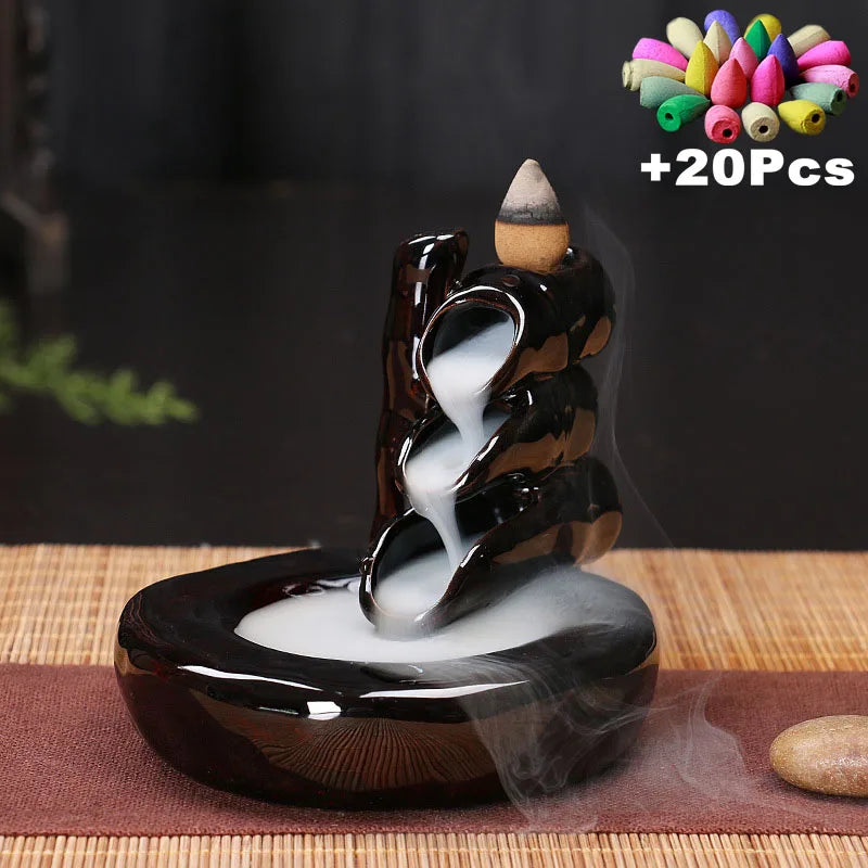 Ceramic Backflow Incense Burner