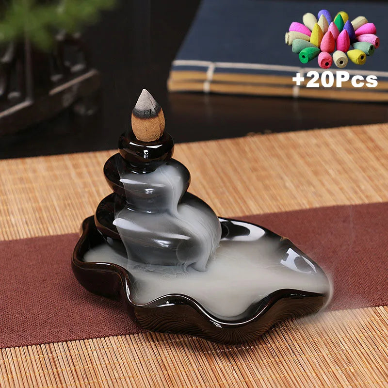 Ceramic Backflow Incense Burner