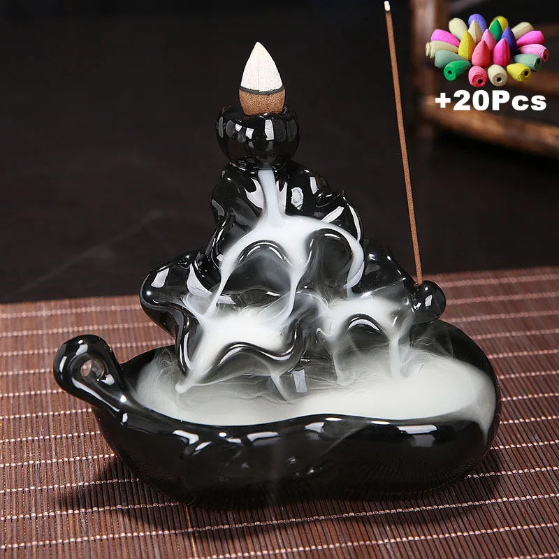 Ceramic Backflow Incense Burner