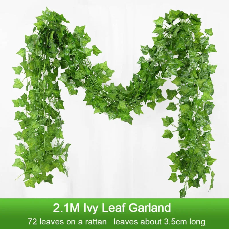 Silk Ivy Leaf Garland (2.1M)