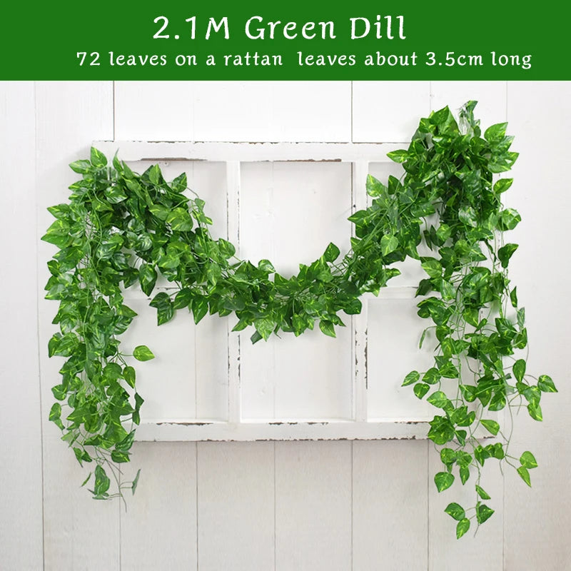 Silk Ivy Leaf Garland (2.1M)