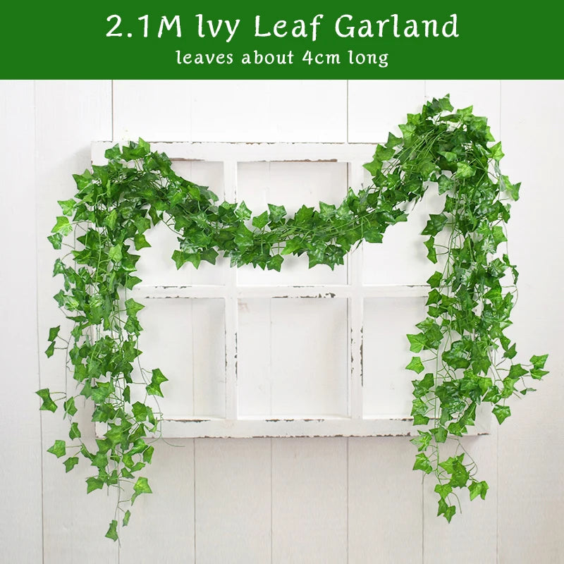 Silk Ivy Leaf Garland (2.1M)