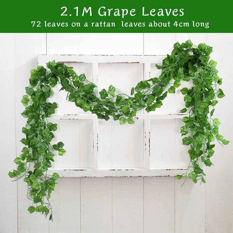 Silk Ivy Leaf Garland (2.1M)