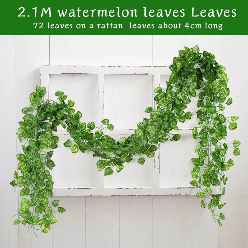 Silk Ivy Leaf Garland (2.1M)