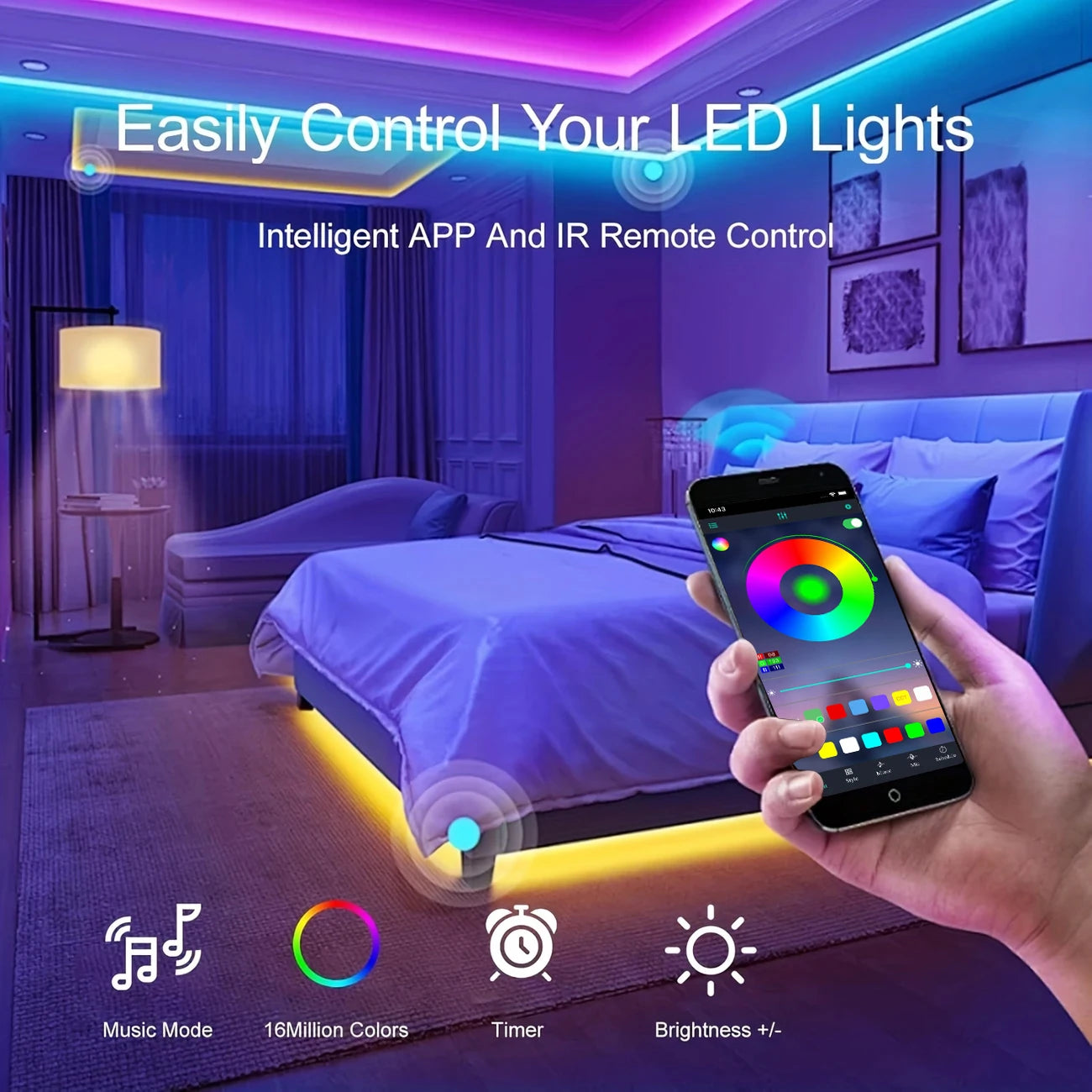 RGB LED Strip Lights (App Control)