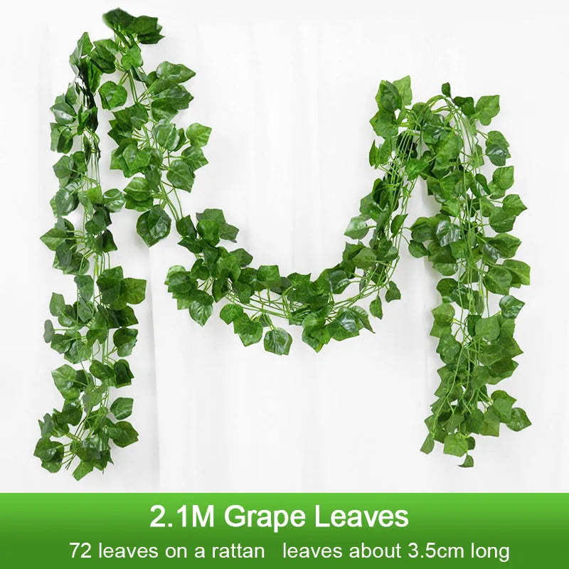 Silk Ivy Leaf Garland (2.1M)