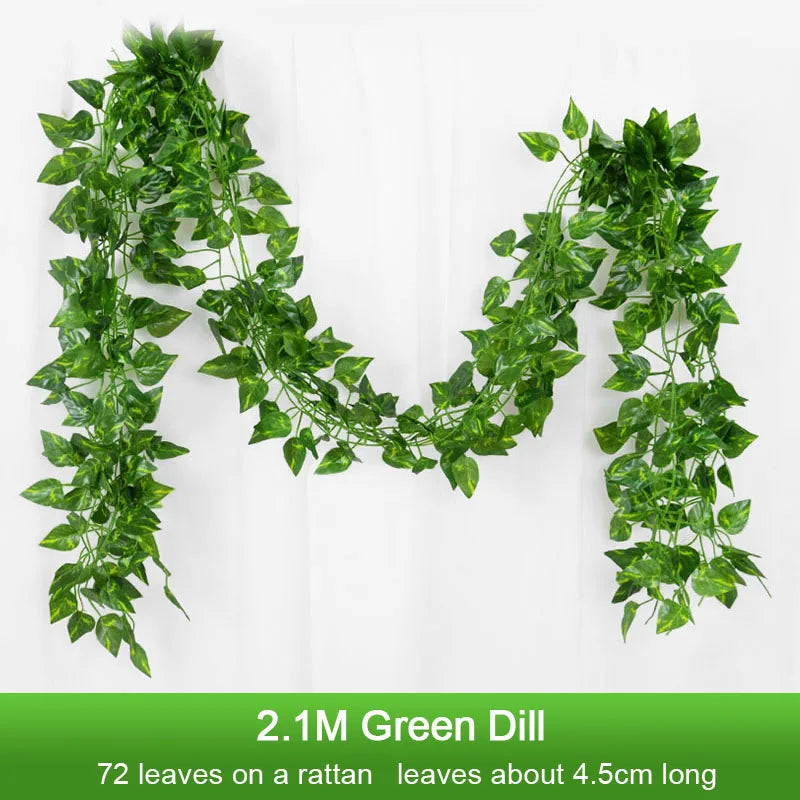 Silk Ivy Leaf Garland (2.1M)