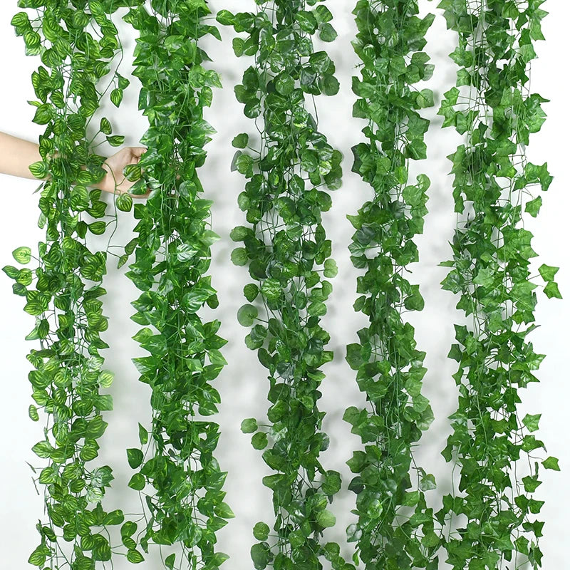 Silk Ivy Leaf Garland (2.1M)