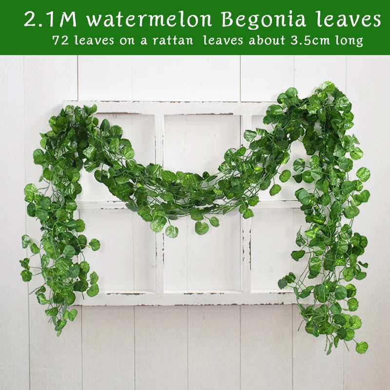 Silk Ivy Leaf Garland (2.1M)